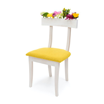 The Upholstered Wooden Stool