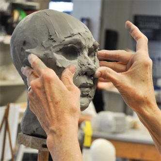 215 Sculpting a Portrait in Clay