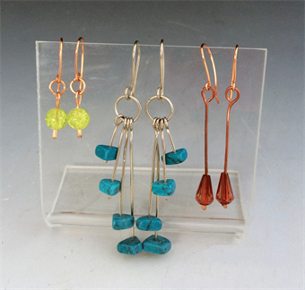 5550. Taste of Art - Bead & Wire Earrings