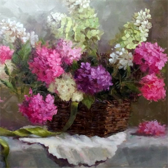 4994. Classical Oil Painting Workhop: Painting Flowers
