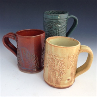 8894. Adult/Youth Ceramics-Pair of Mugs