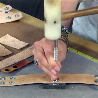 5731. Stamp-Tooled Leather Bracelet Workshop