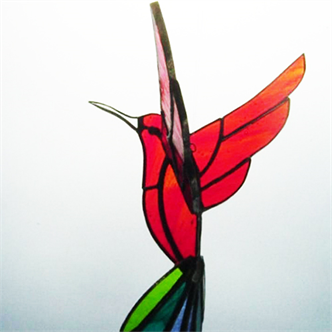 5522. Stained Glass Hummingbird