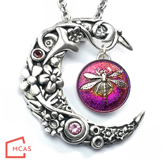 Bejeweled Moon Pendant with Donna Penoyer