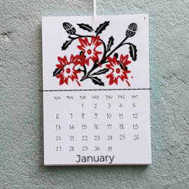 4450. Taste of Art-Letterpress Wall Calendar