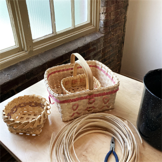 911 Introduction to basketry: Square Baskets