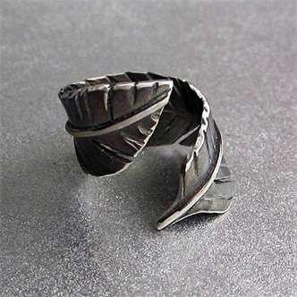5442. Silver Feather Wrap Ring Workshop