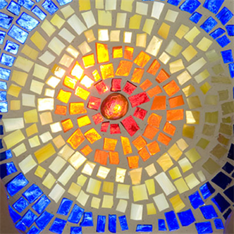 5650. Glass on Glass Mosaic