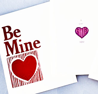 42009. Letterpress Printing: Valentines Day Cards