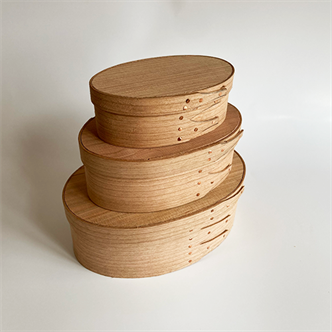 9002. Bentwood Oval Box