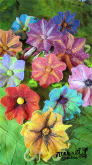 Textiles Workshop: Wet Felted Flowers