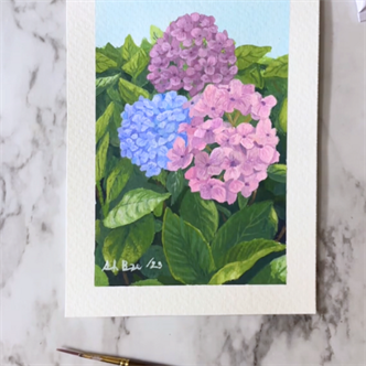 HOMESCHOOL: Painting Florals with Gouache | Ages 9-16