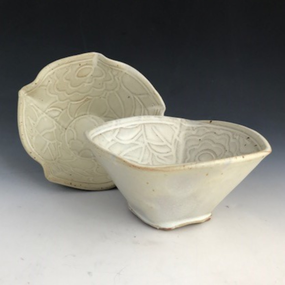 Class Image Taste of Art ceramics - pair of soup bowls