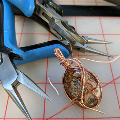 Class Image Creating Cabochons & Wire-Wrapped Pendant - Combination Class!
