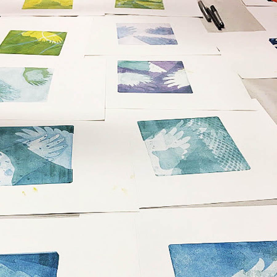 Class Image Exploring Printmaking Workshop(ages 9-12)