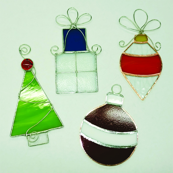 Class Image Stained Glass Ornaments Workshop