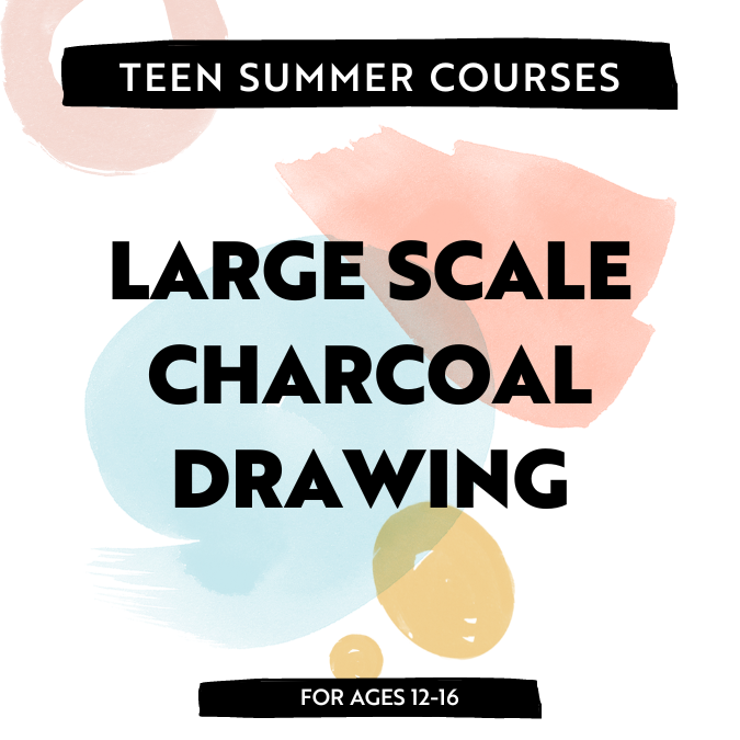 Class Image Large Scale Charcoal Drawing | Drawing 1 | AM Ages 12-16