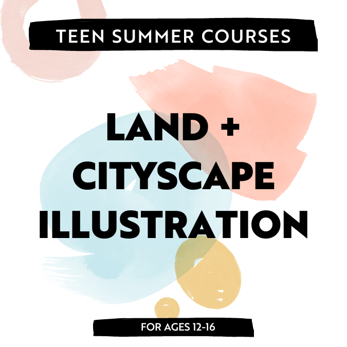 Class Image Land + Cityscapes Illustration + Watercolor |  5 | AM Ages 12-16