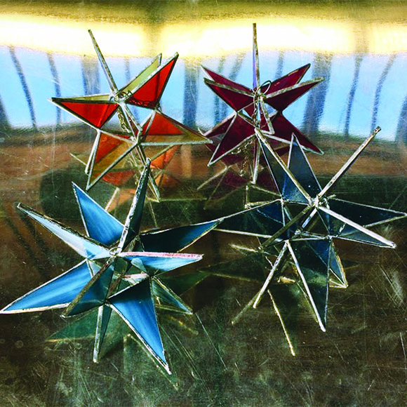 Class Image Stained Glass Moravian Star Workshop