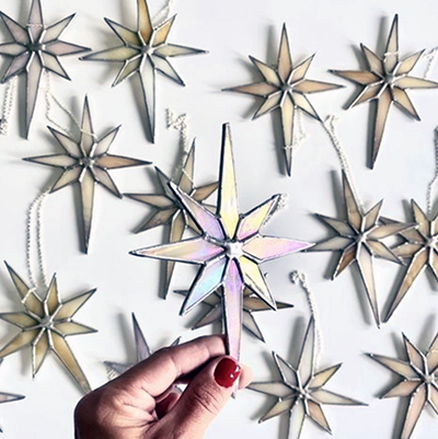 Class Image Taste of Art - Stained Glass Star Ornament