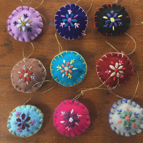 Class Image B. Embroidered Ornaments | Ages 9-16