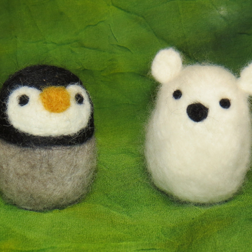Class Image A. Felted Winter Critters! | Ages 6-11 + Parents/Guardians