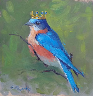 Class Image Painting Birds for Beginners