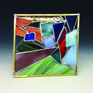 Class Image Stained Glass Collage Panel Workshop