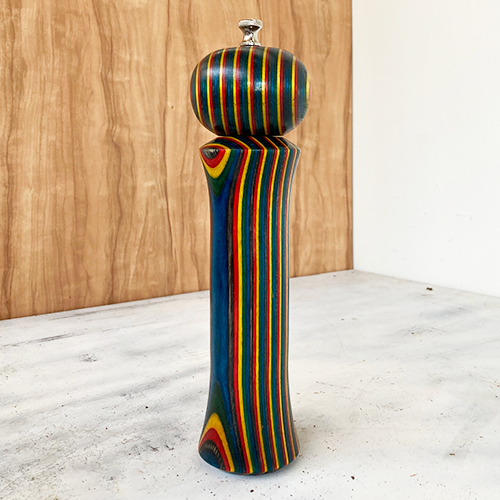 Class Image Beginner Turning: Rainbow Pepper Mill!