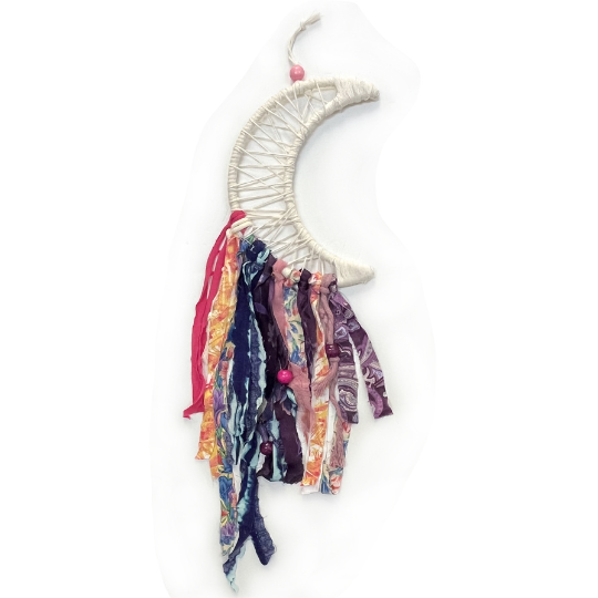 Class Image YW25 Macrame Crescent Moon Dream Catcher | Ages 9+