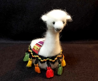 Class Image Needle Felted Alpaca