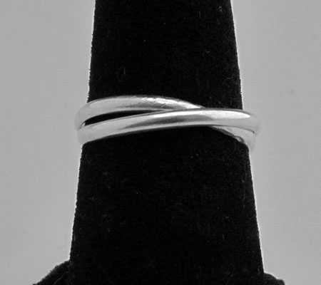 Class Image Taste of Art - Silver Intertwined Rings