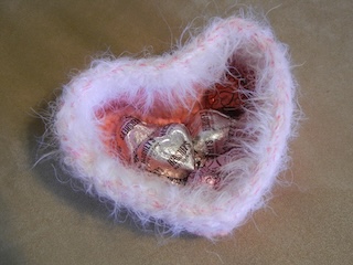 Class Image Crochet Heart Basket