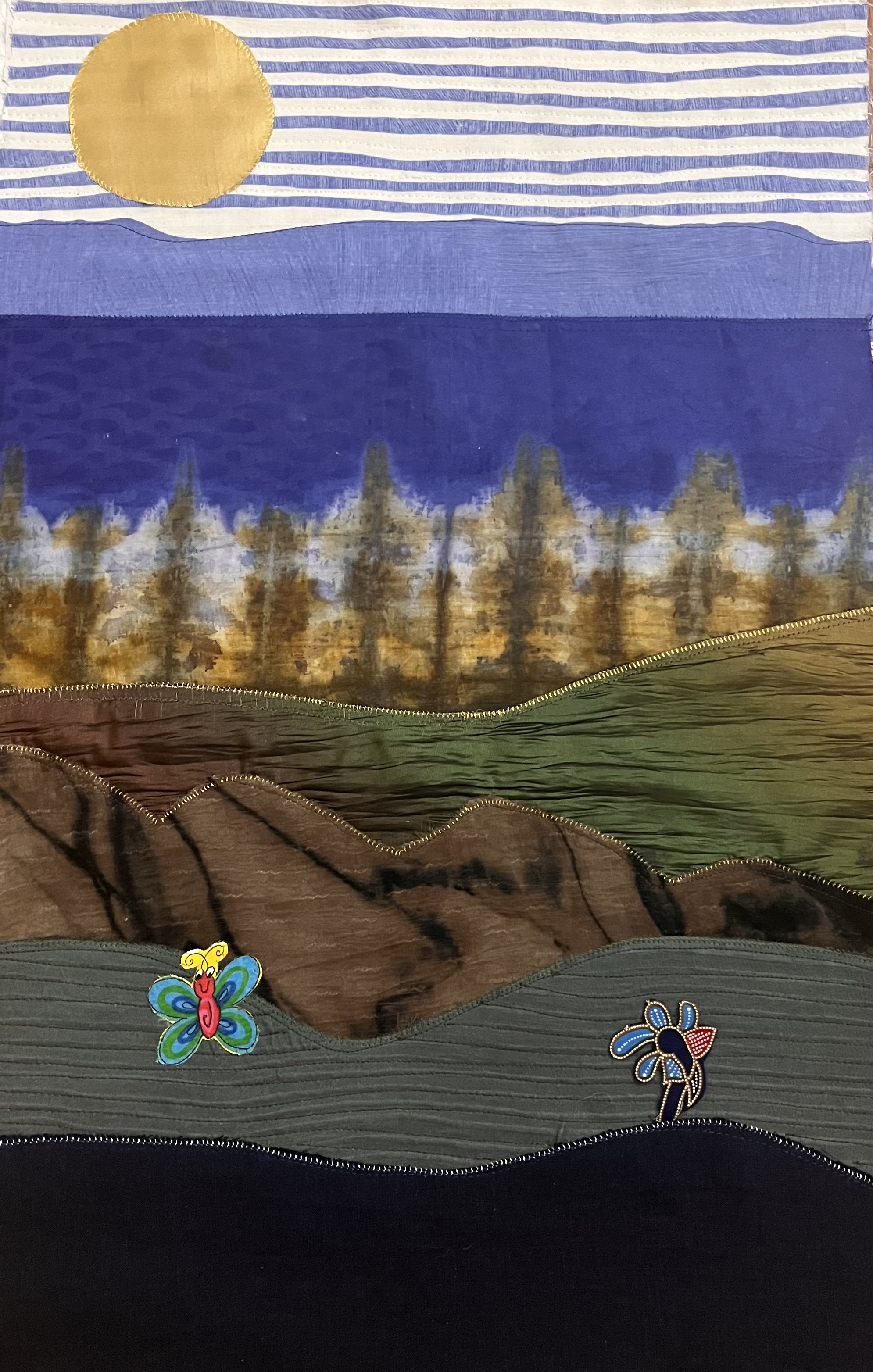 Class Image Landscape Quilted Wall Art