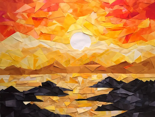 Class Image Ripped Paper Landscapes