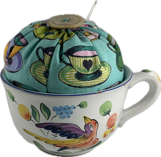 Class Image Teacup Pincushion