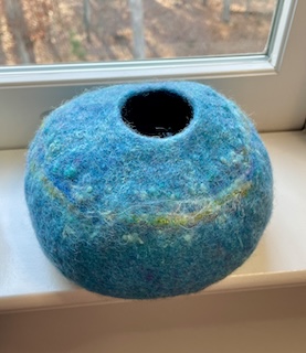 Class Image Wet Felted Vessel