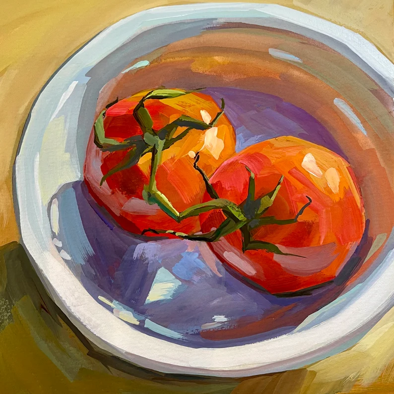 Class Image Fruit and Vegetable Small Canvas Studies - Oil Paint