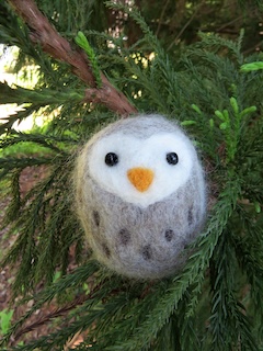 Class Image Needle Felted Owl
