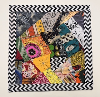 Class Image Sashiko Wall Hanging using Global Textiles