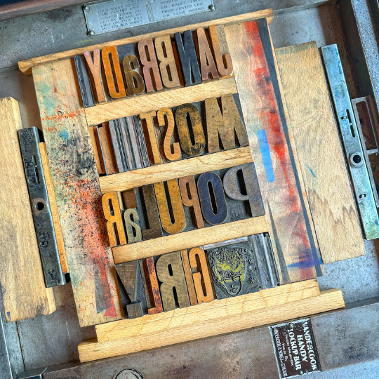 Class Image Letterpress Postcards for Community Building