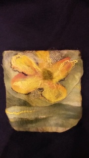 Class Image Wet Felted Mini Bag