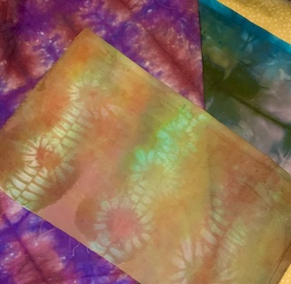 Class Image Three Shibori Tea Towels