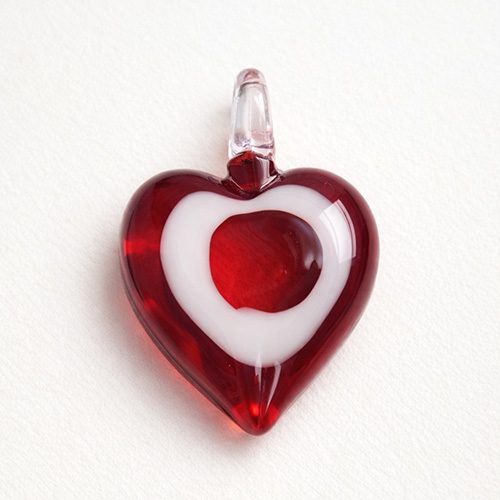New 5650 Taste Of Art Glass Heart Pendants - Class Detail